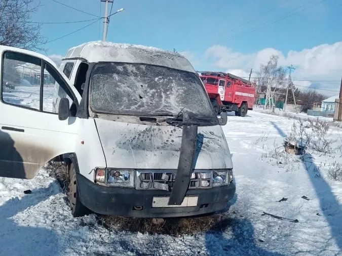 Последствия атаки дрона ВСУ