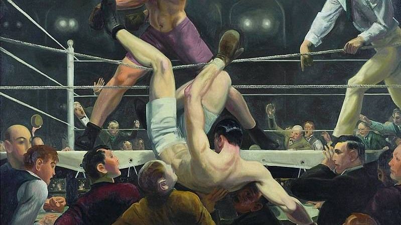 Джордж Уэсли Беллоуз. Dempsey and_Firpo. 1924