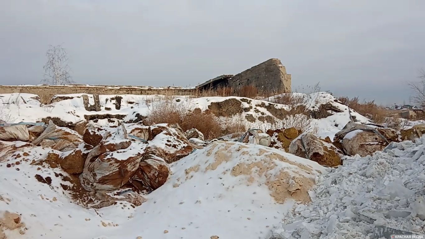 Отходы близ станции Галкино. Декабрь 2019 года