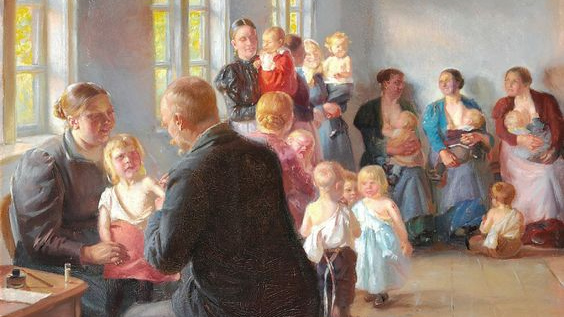 Анна Анч. Вакцинация. 1899
