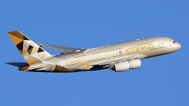 Самолет авиакомпании Etihad Airways