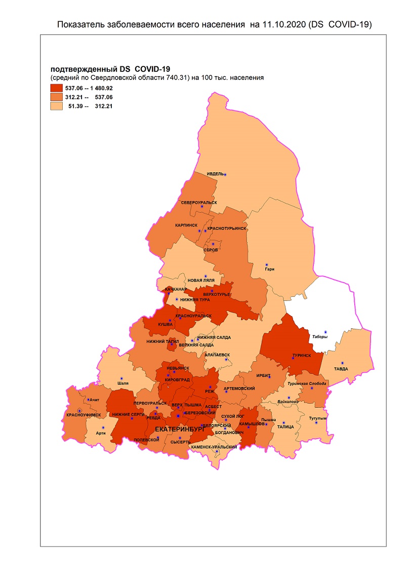 Коронавирус в Свердловской области, 11 октября 2020