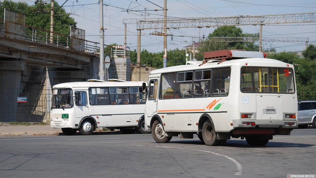 Новосибирск. Автобусы ПАЗ