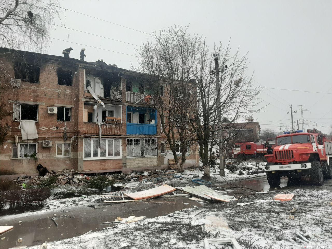 Взрыв бытового газа в жилом доме в Азове 22.02.2020