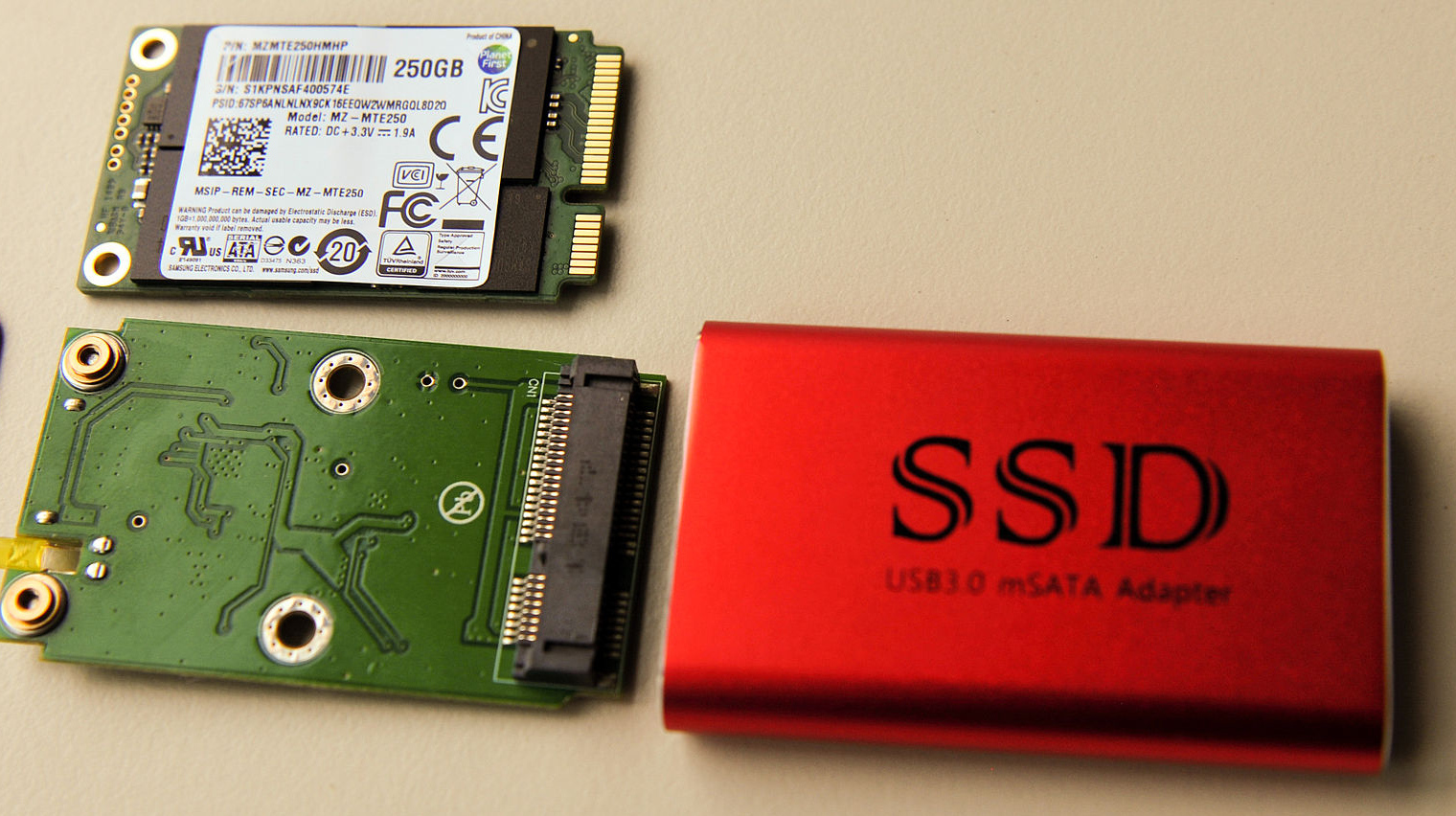 Внешний жёсткий диск с SSD mSATA