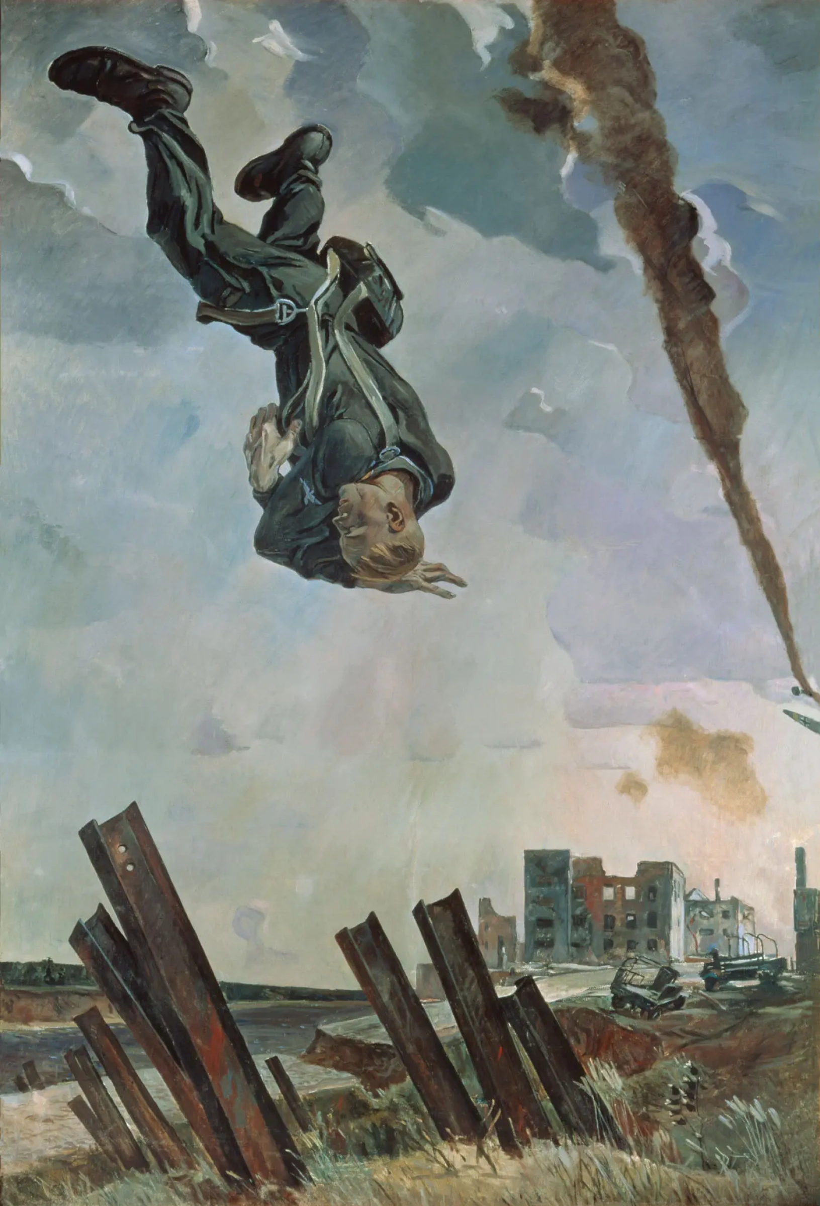 Сбитый ас. Александр Александрович Дейнека. 1943 год.