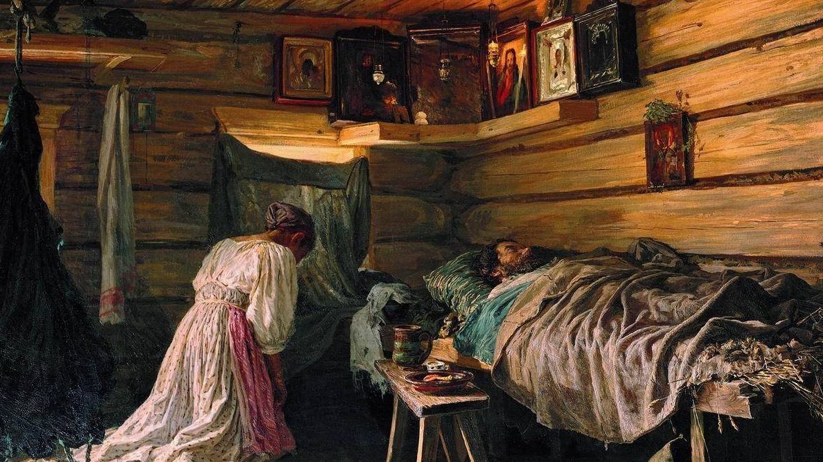 Василий Максимов. Больной муж. 1881