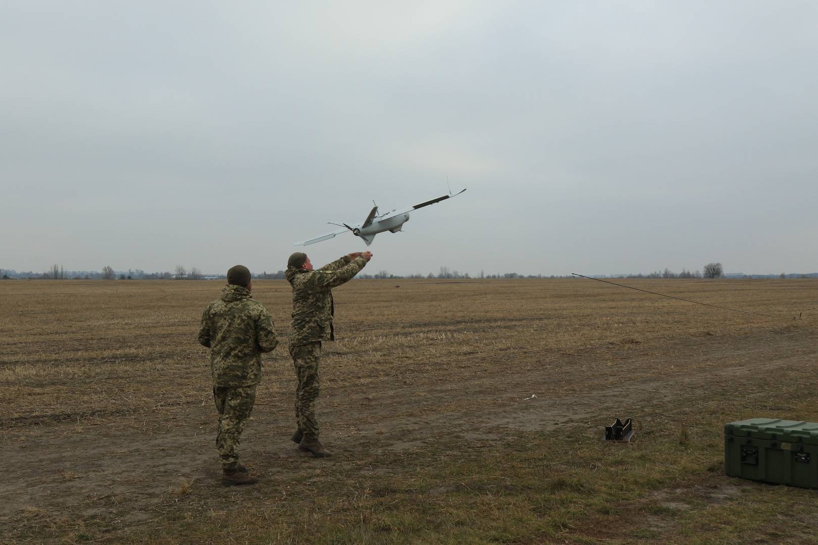 Запуск дрона «Лелека-100»