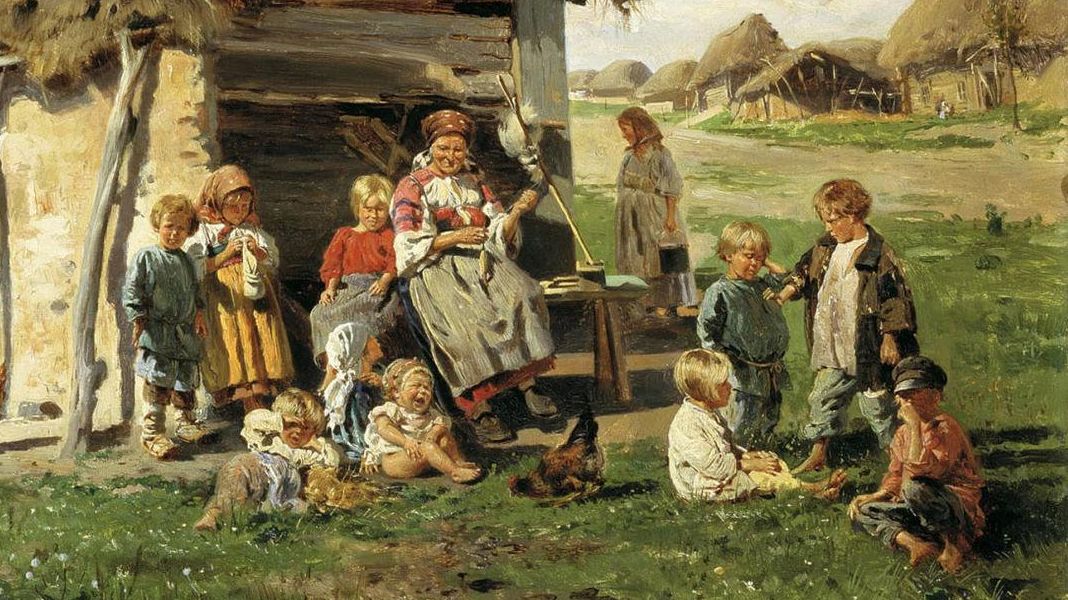 Константин Маковский. Крестьянские дети. 1890