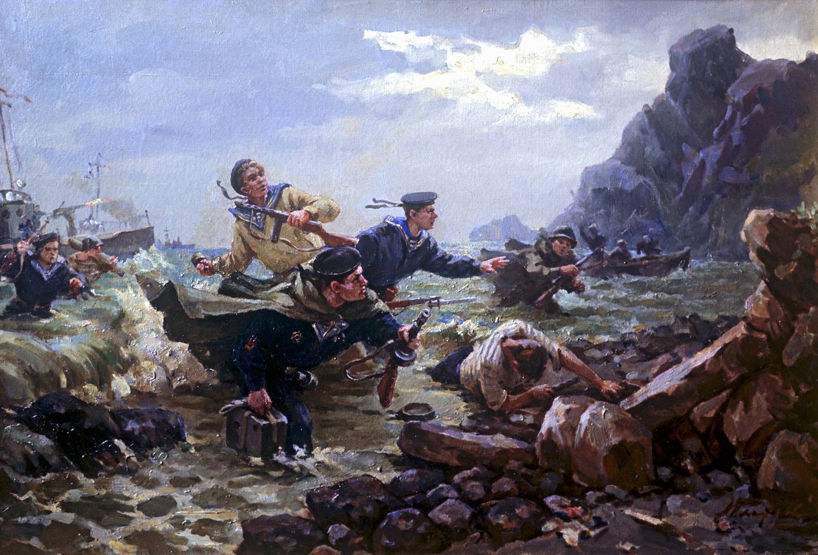 Андрей Плотнов. Десант на Курильских островах. 1948