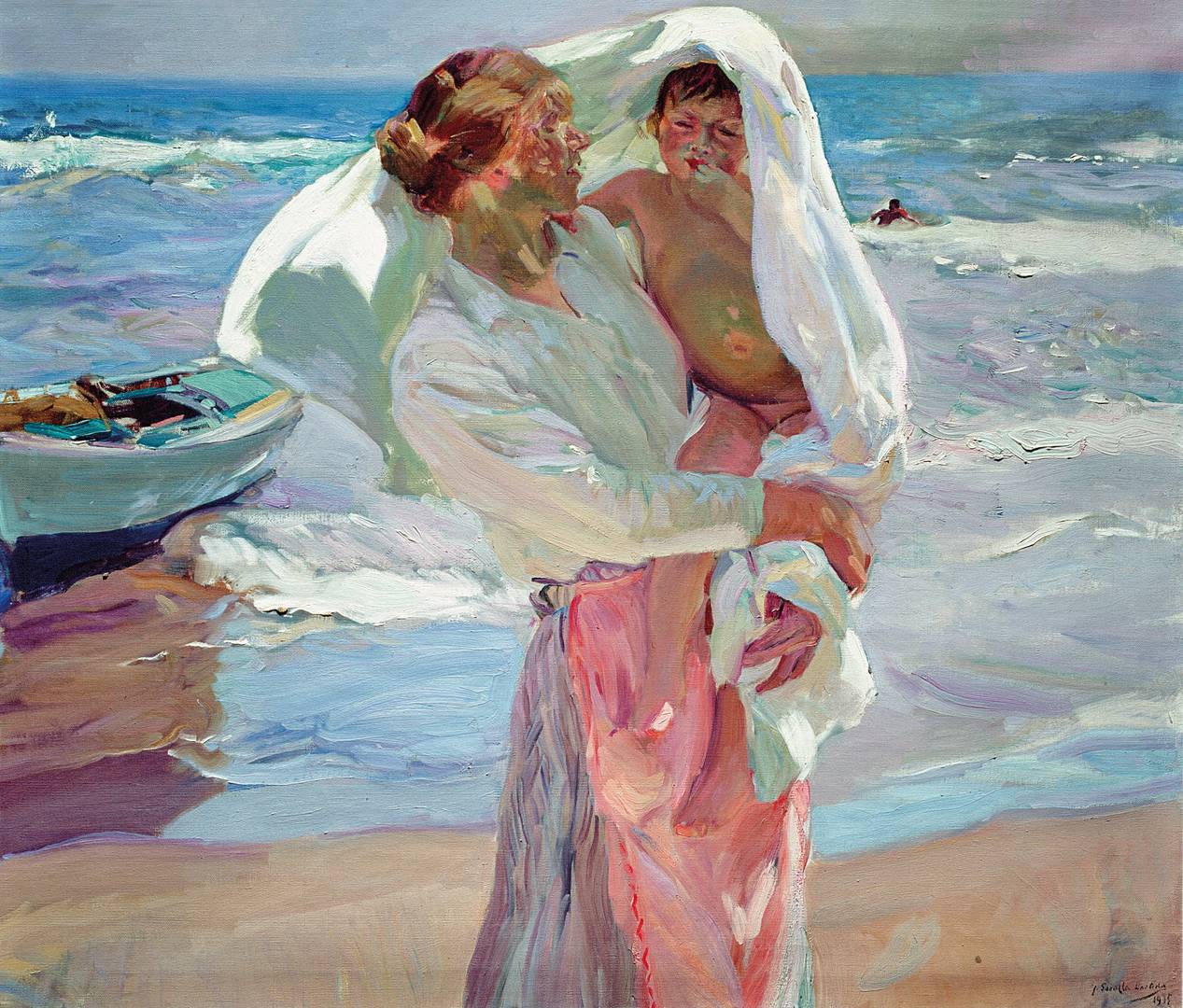 Хоакин Соролья. После купания. 1915