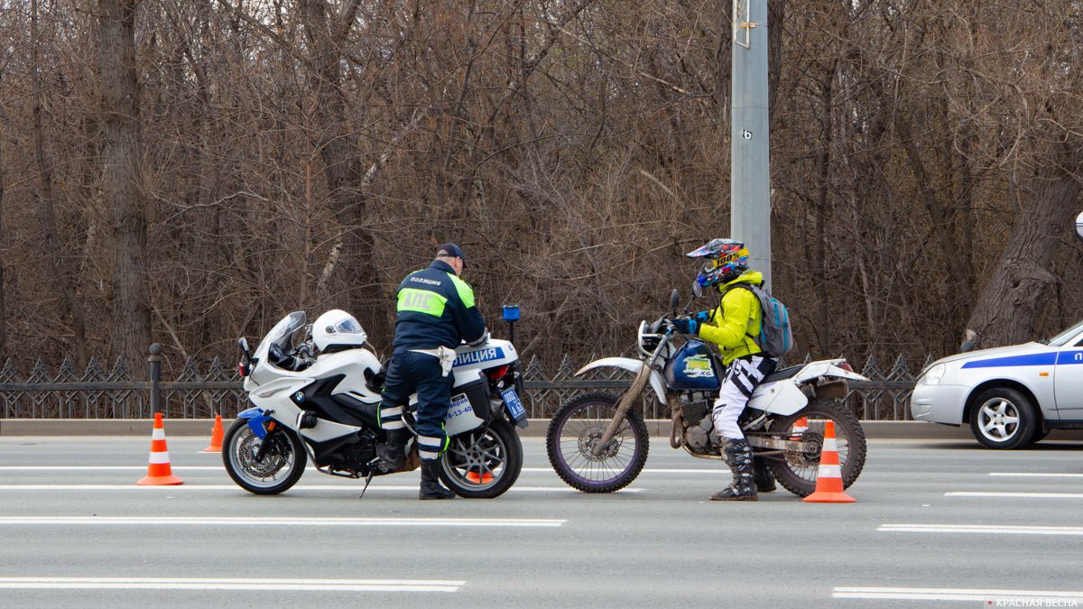 Мотовзвод ДПС Самары на службе