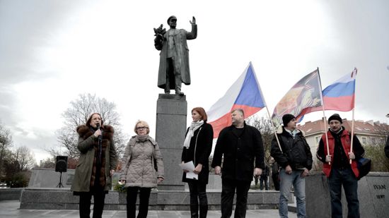 Монумент саршалу Советского Союза И. С. Коневу. Прага