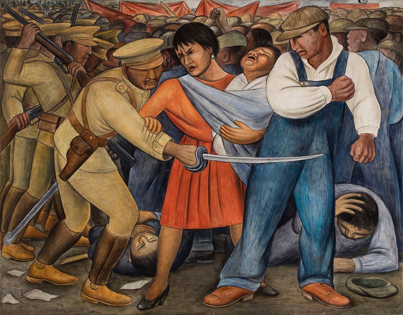 Диего Ривера. Восстание. 1931