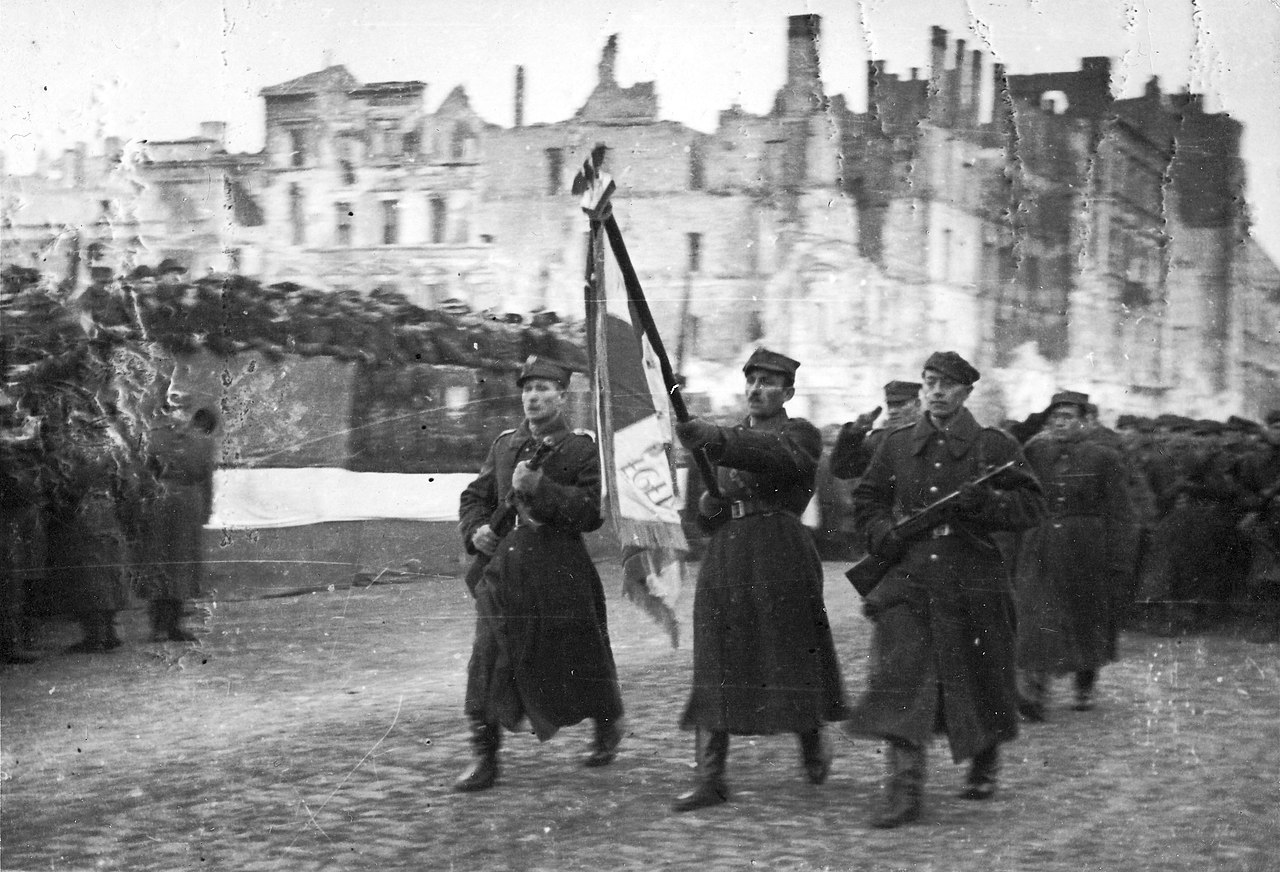 Бойцы 1-й армии Войска польского 19 января 1945 года. При освобождении Варшавы действовали как часть Красной армии.