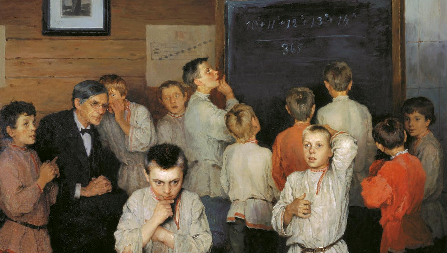 Устный счет. В народной школе С. А. Рачинского (фрагмент).