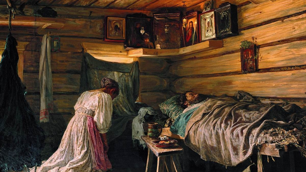 Василий Максимов. Больной муж. 1881