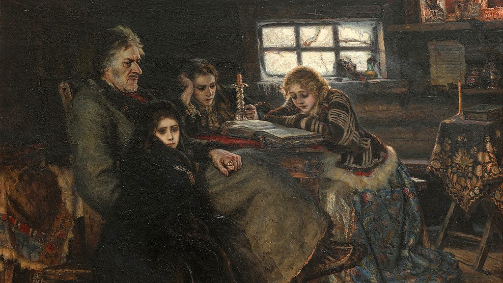 Василий Суриков. Меншиков в Берёзове (фрагмент). 1883