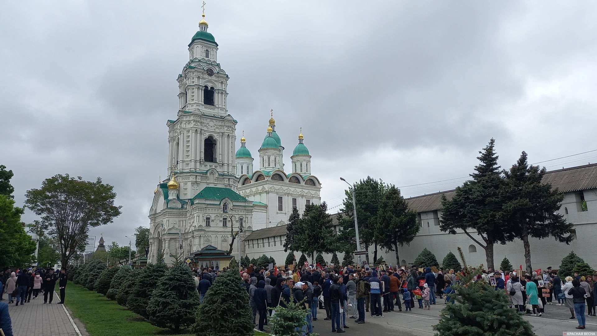 Сбор участников у Астраханского Кремля