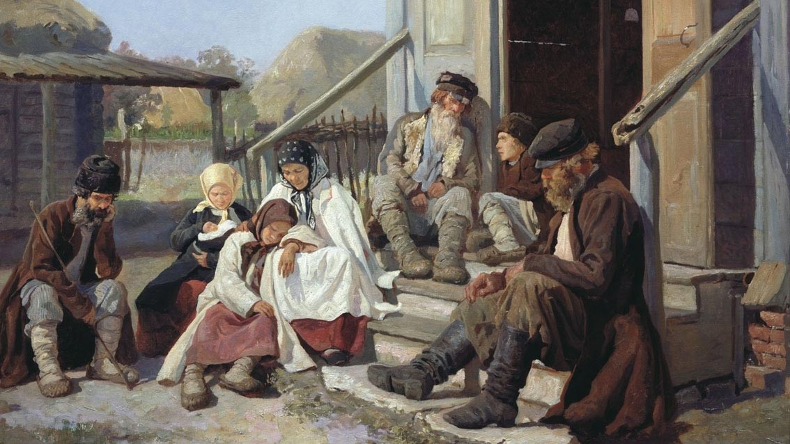 Николай Загорский. У земской больницы. 1880-е гг