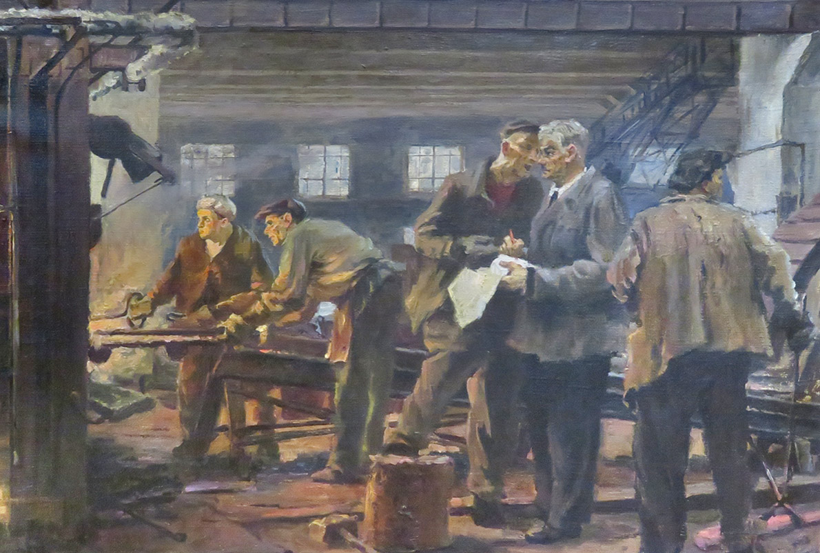 С. А. Бузулуков. Завод. Эскиз. 1950