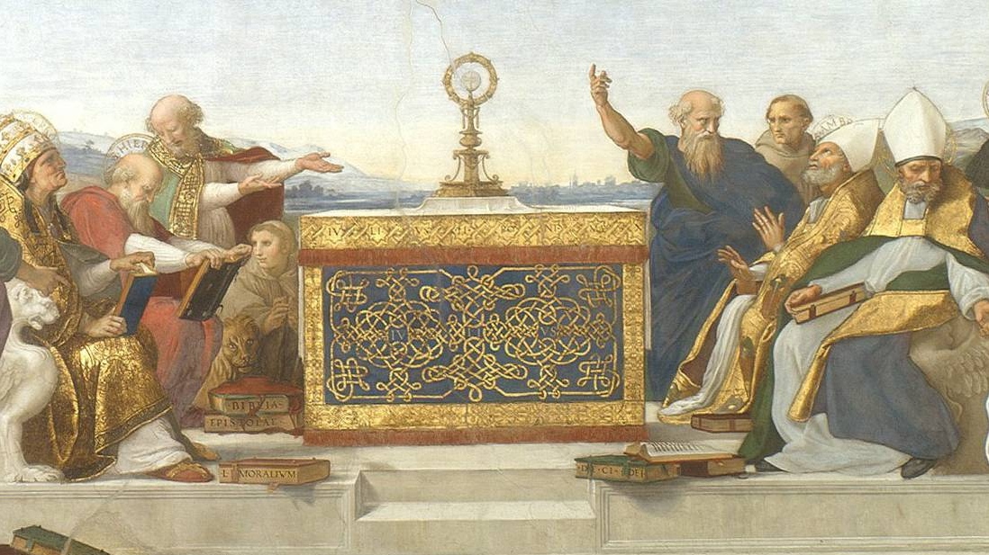 Рафаэль Санти. Диспута (фрагмент). 1509-1510