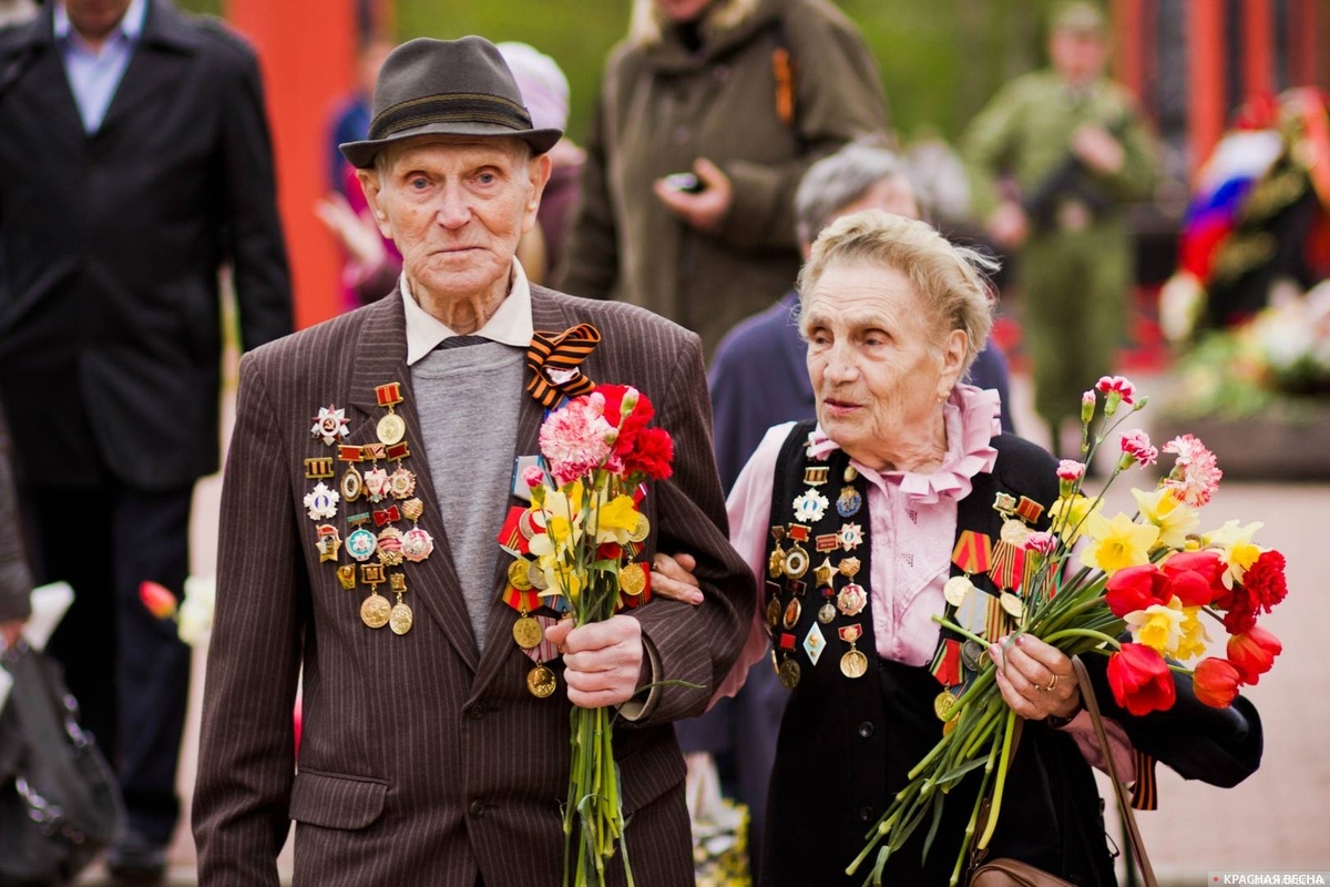 Ветераны в День Победы