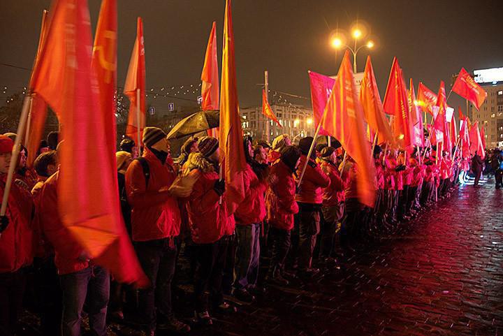 Митинг движения «Суть времени», посвященный 97-й годовщине Великой Октябрьской социалистической революции