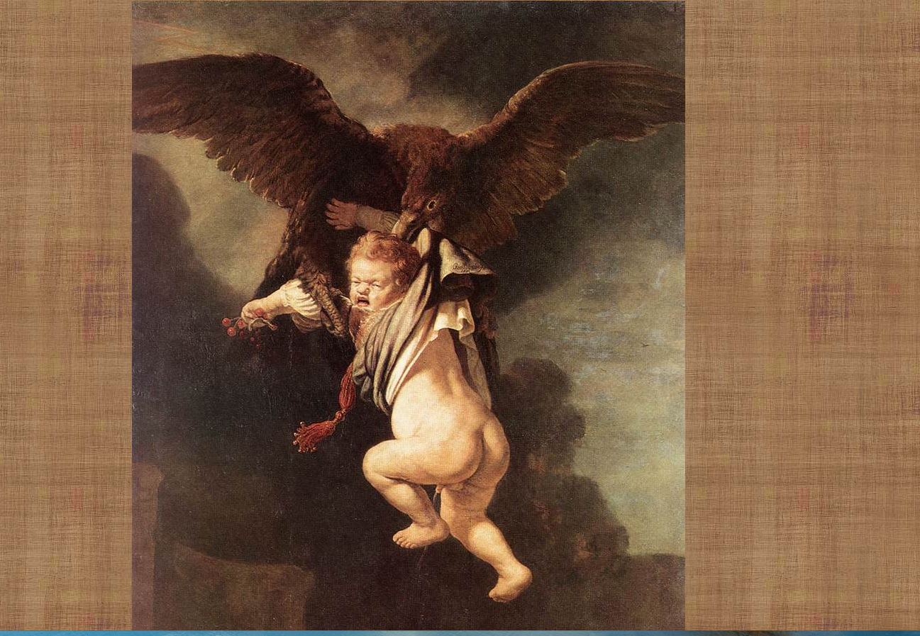 Рембрандт Харменс ван Рейн. Похищение Ганимеда. 1635
