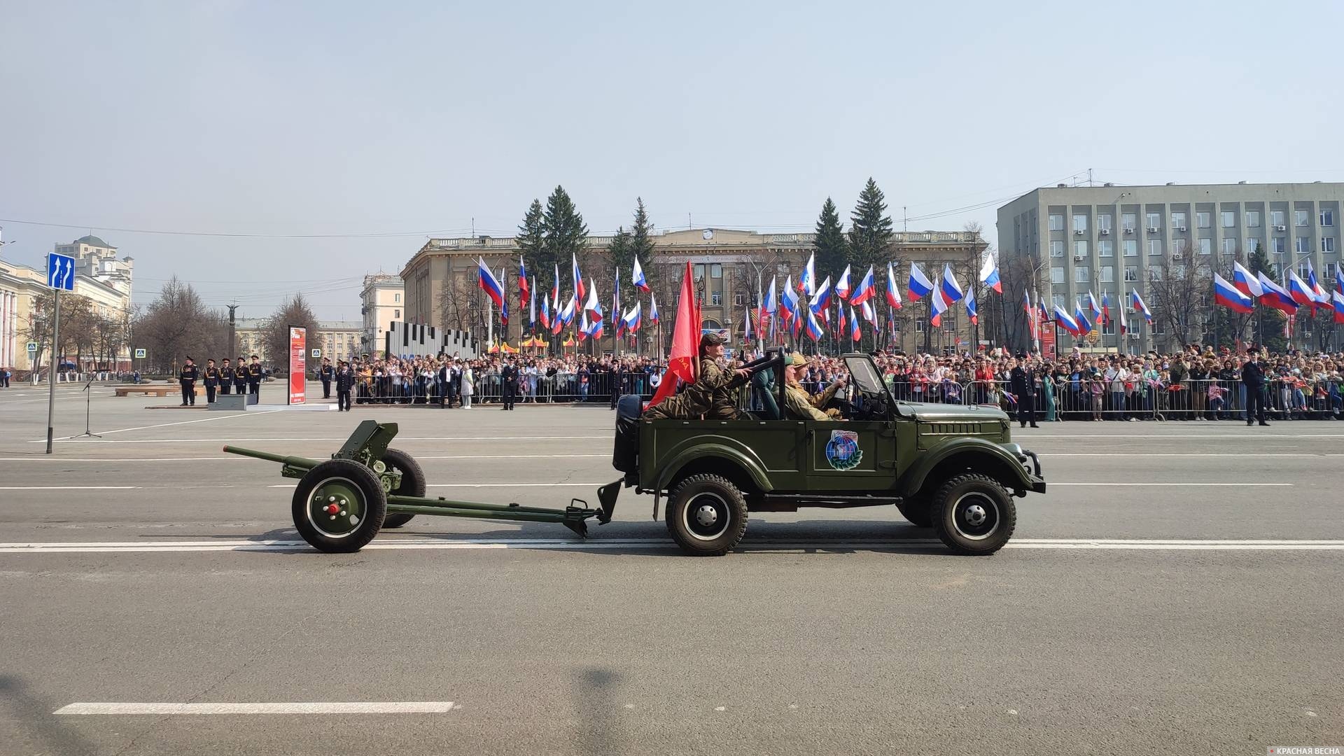 45-мм противотанковая пушка образца 1937 года. Кемерово 9 мая 2023 года