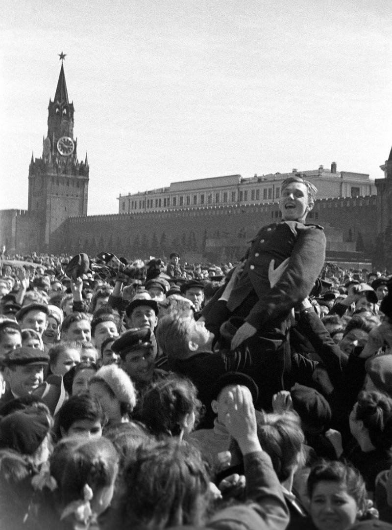 9 мая 1945 года на Красной площади (Фото: А.Красавин)