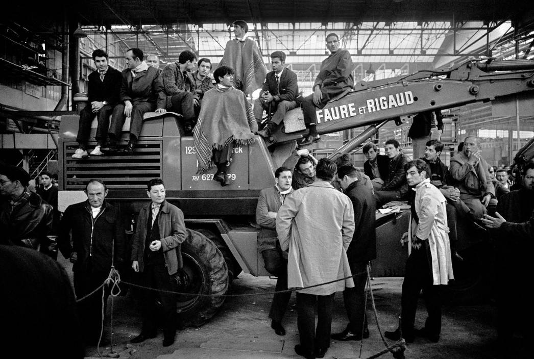 Бруно Барби. Бастующие рабочие на фабрике Рено. 27 мая 1968 г.