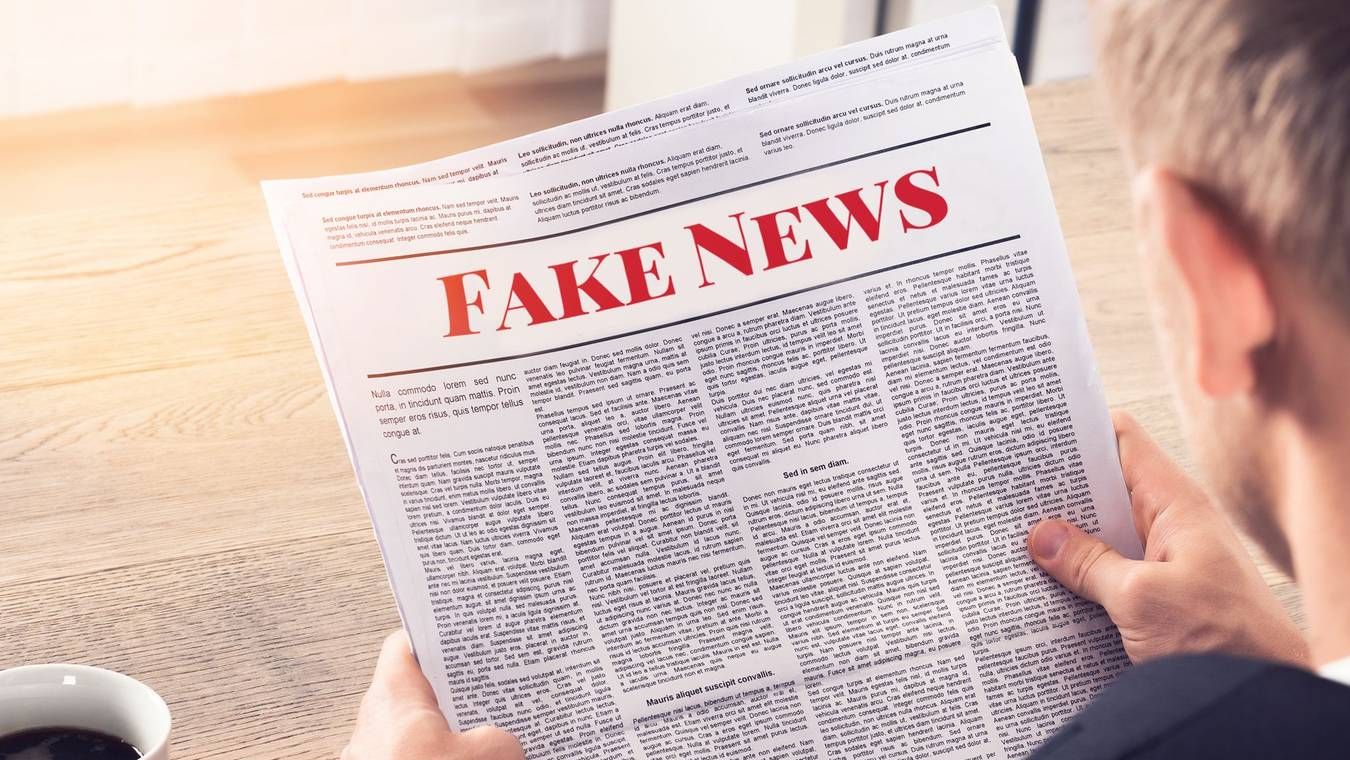 Fake News — Person Reading Fake News Article