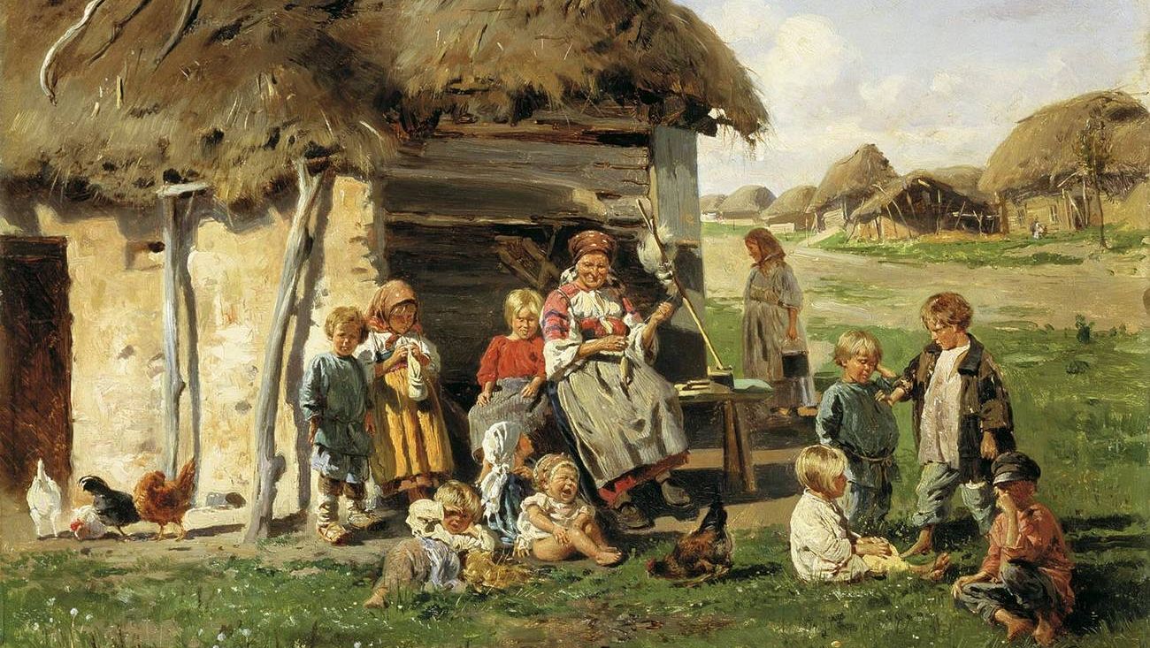 Маковский Владимир. Крестьянские дети. 1890.