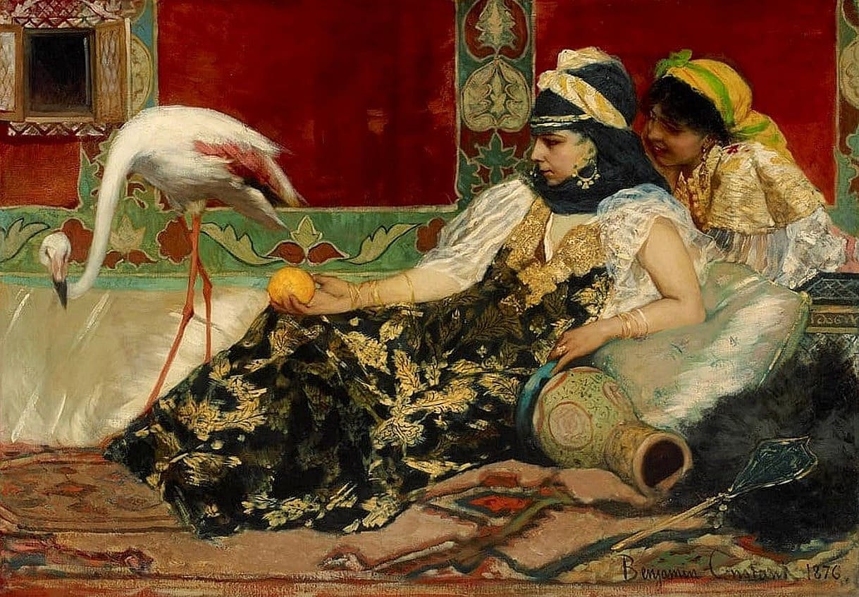 Jean-Joseph Benjamin-Constant. Розовый фламинго