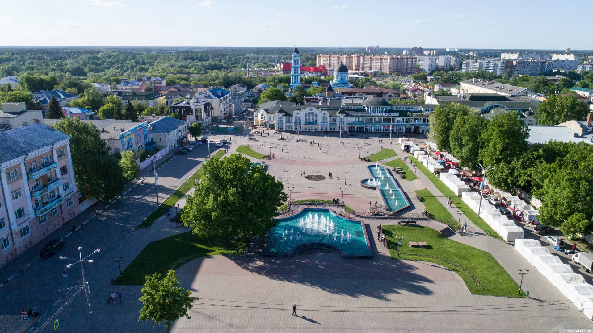 Фонтанная площадь до реконструкции. Ногинск. 18.05.2019