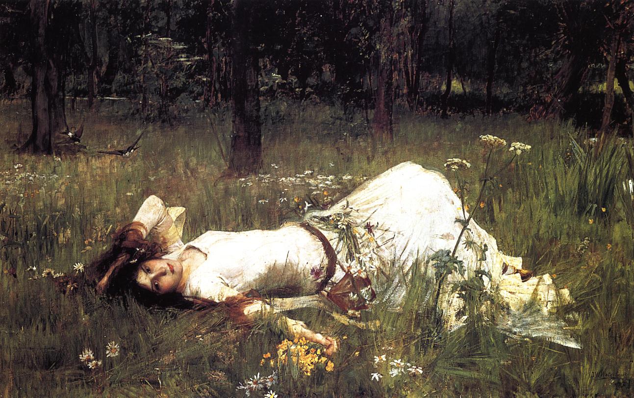 Джон Уильям Уотерхауз. Офелия. 1889