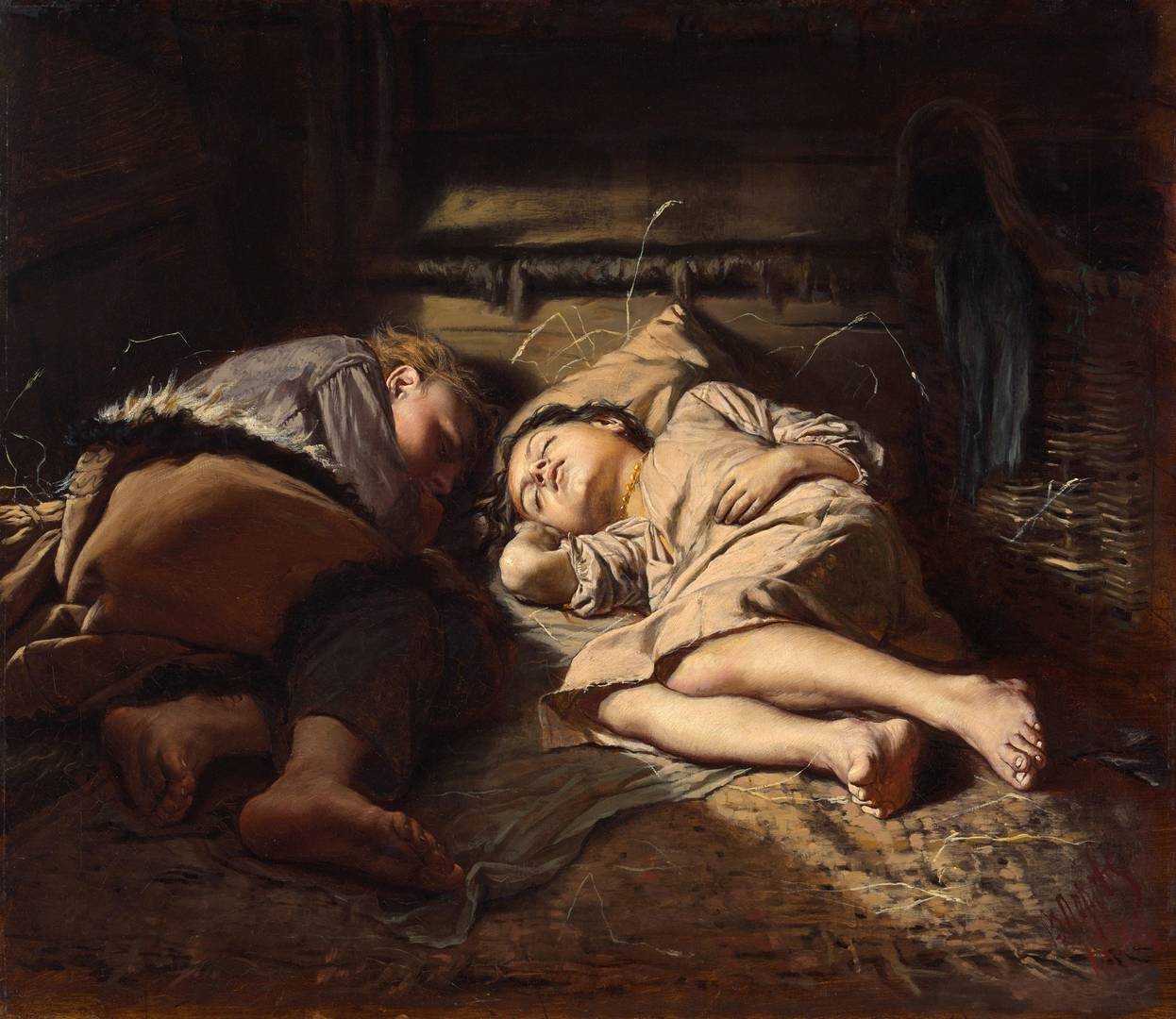 Василий Перов. Спящие дети. 1870