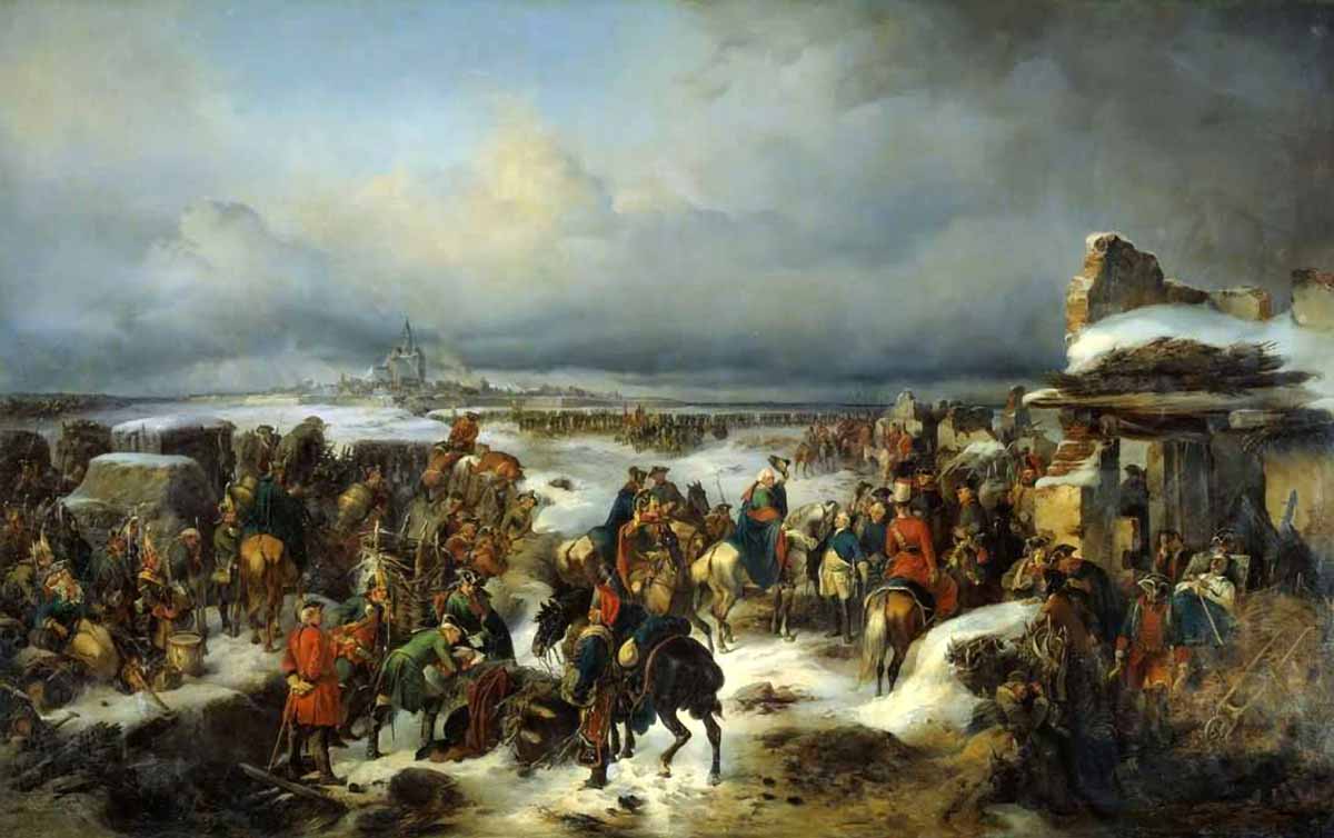 Александр Коцебу. Взятие крепости Кольберг 6 декабря 1761 года. 1852