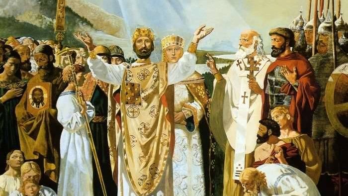 Виктор Васнецов. Крещение Руси. Подготовительная композиция росписи Владимирского собора в Киеве. 1885-1896