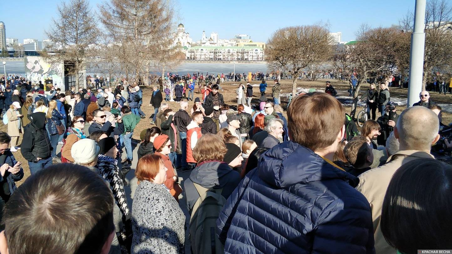 Акция против храма-на-драме, Екатеринбург, 07.04.2019