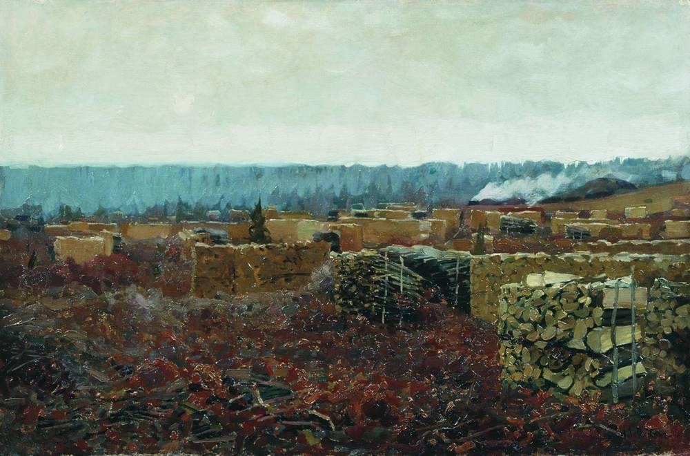 Исаак Левитан. Порубка. 1898