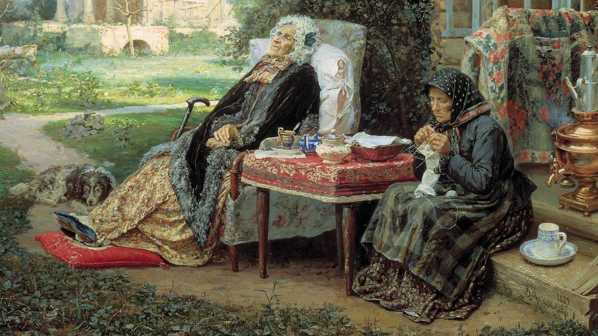 Василий Максимов. Все в прошлом (фрагмент). 1889