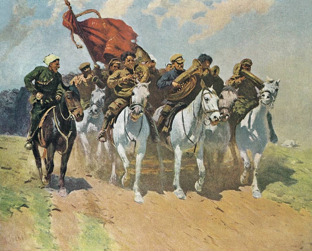 Митрофан Греков. Трубачи Первой конной армии. 1934