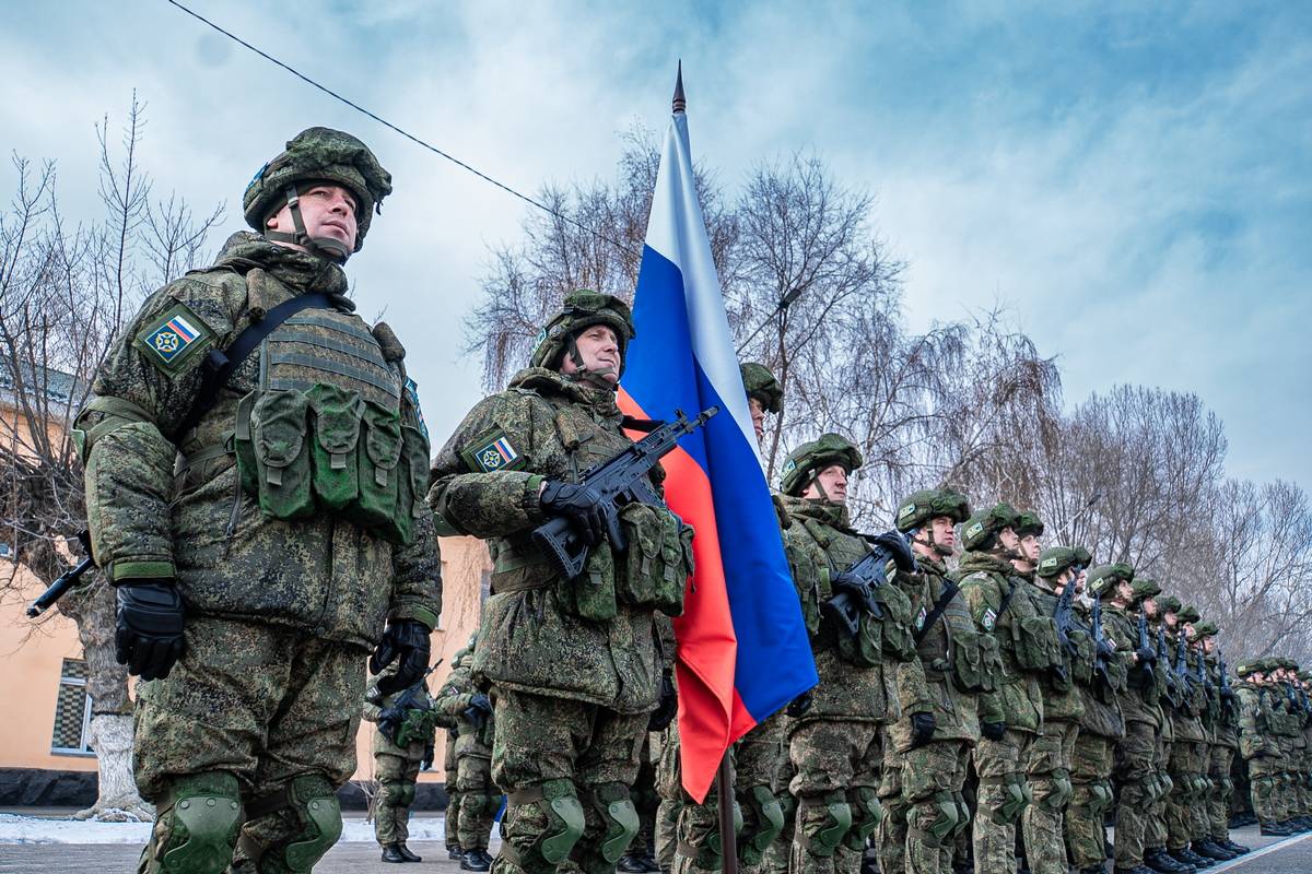 Торжественная церемония, посвященная завершению миротворческой операции сил ОДКБ в Казахстане