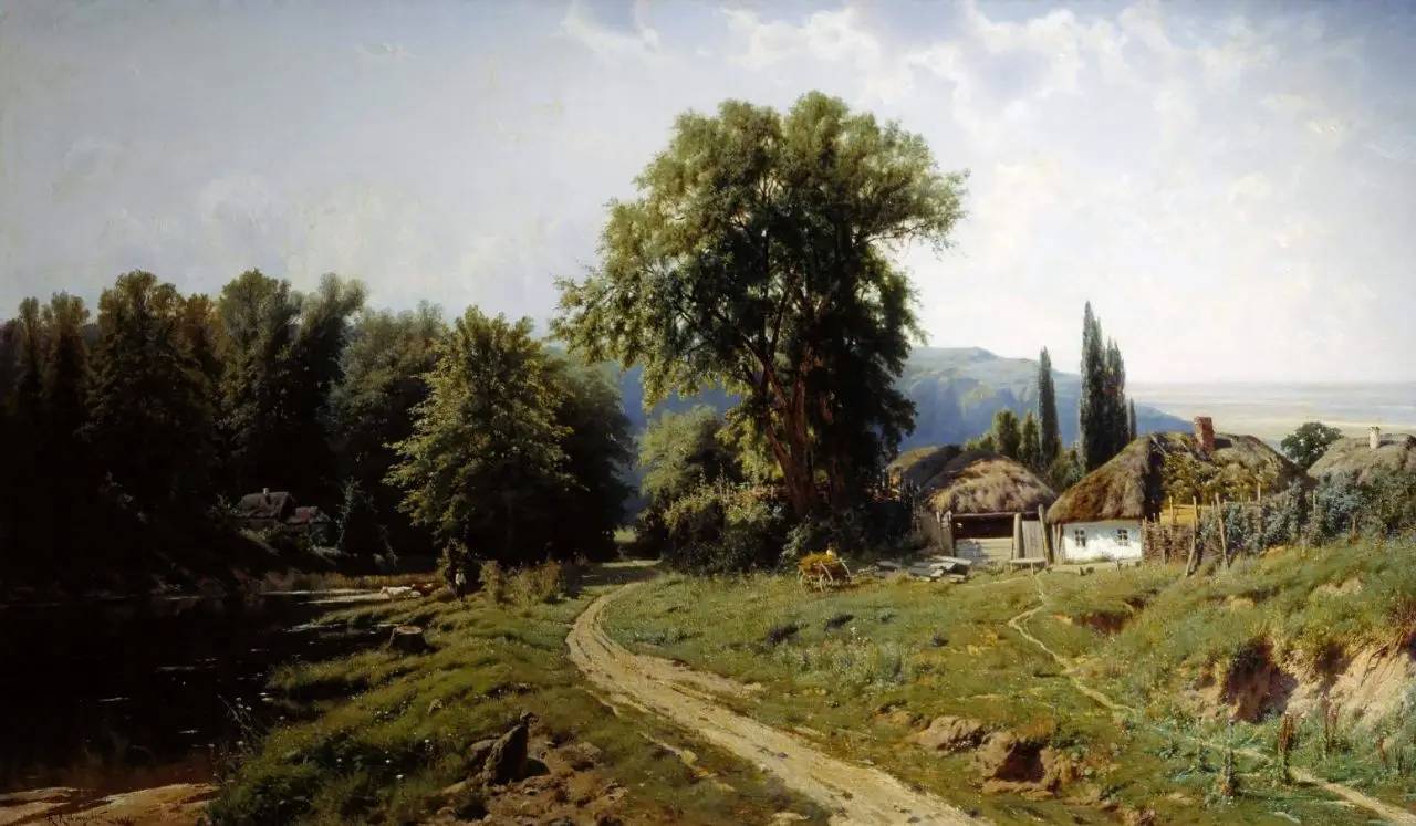 Константин Крыжицкий. Хутор в Малороссии. 1884