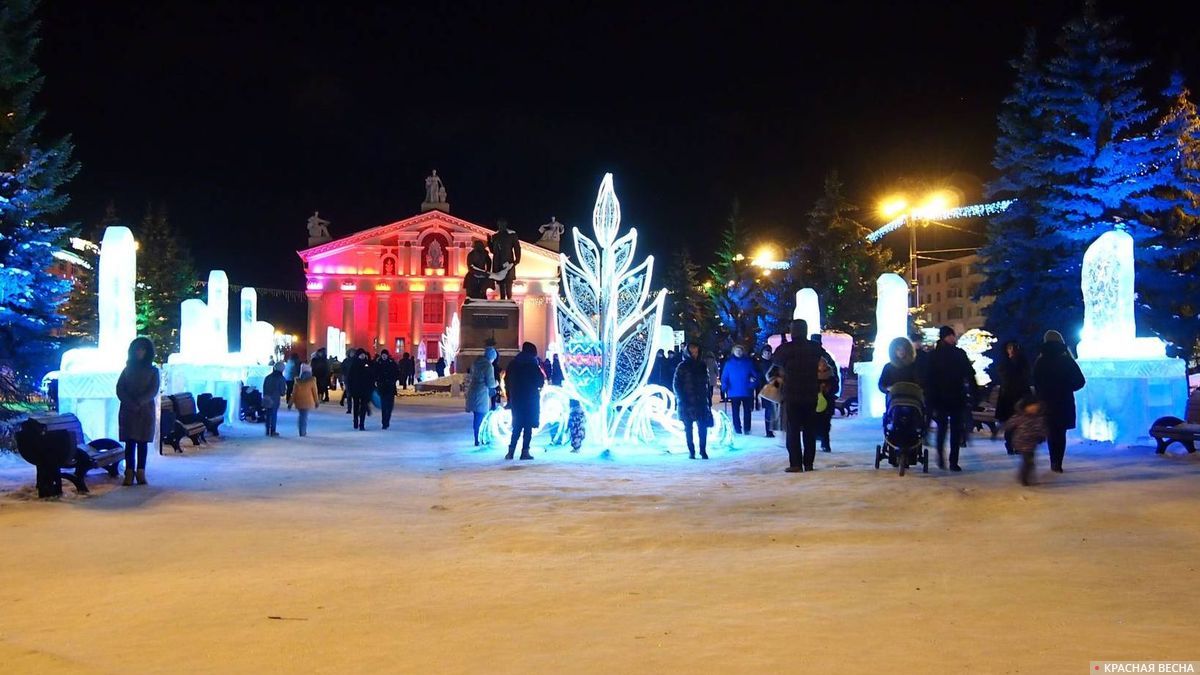 Ледовый городок в Нижнем Тагиле