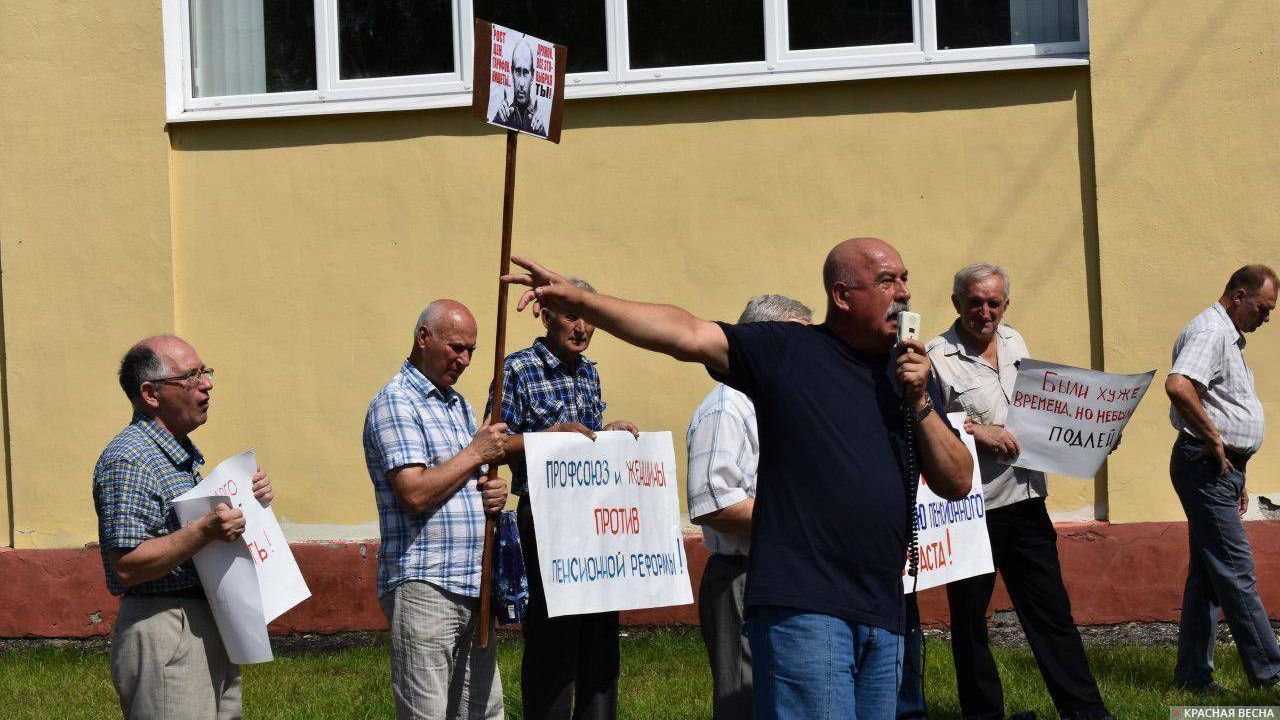 Митинг в городе Сельцо 28 июля 2018 г.