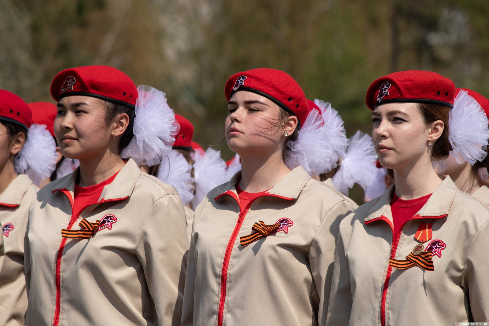 Юнармейцы на параде Победы. Омск. 09.05.2021