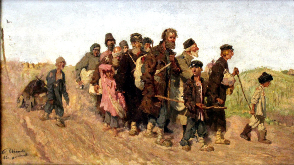 Сергей Иванов. Слепцы (фрагмент). 1883